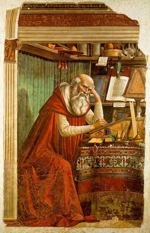 Domenico Ghirlandaio Saint Jerome in his Study  dd Norge oil painting art